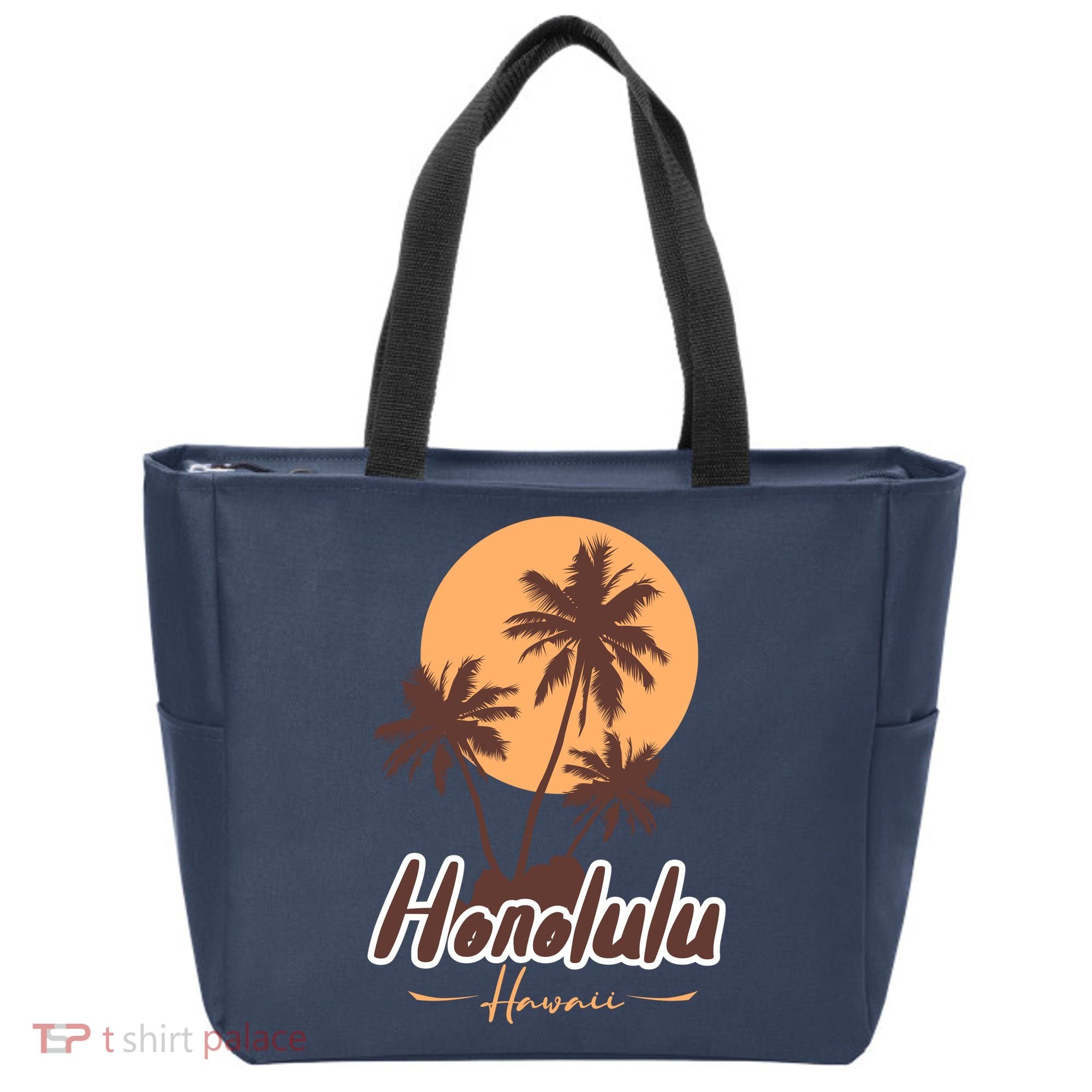 Honolulu Hawaii Sunset Tote Bag