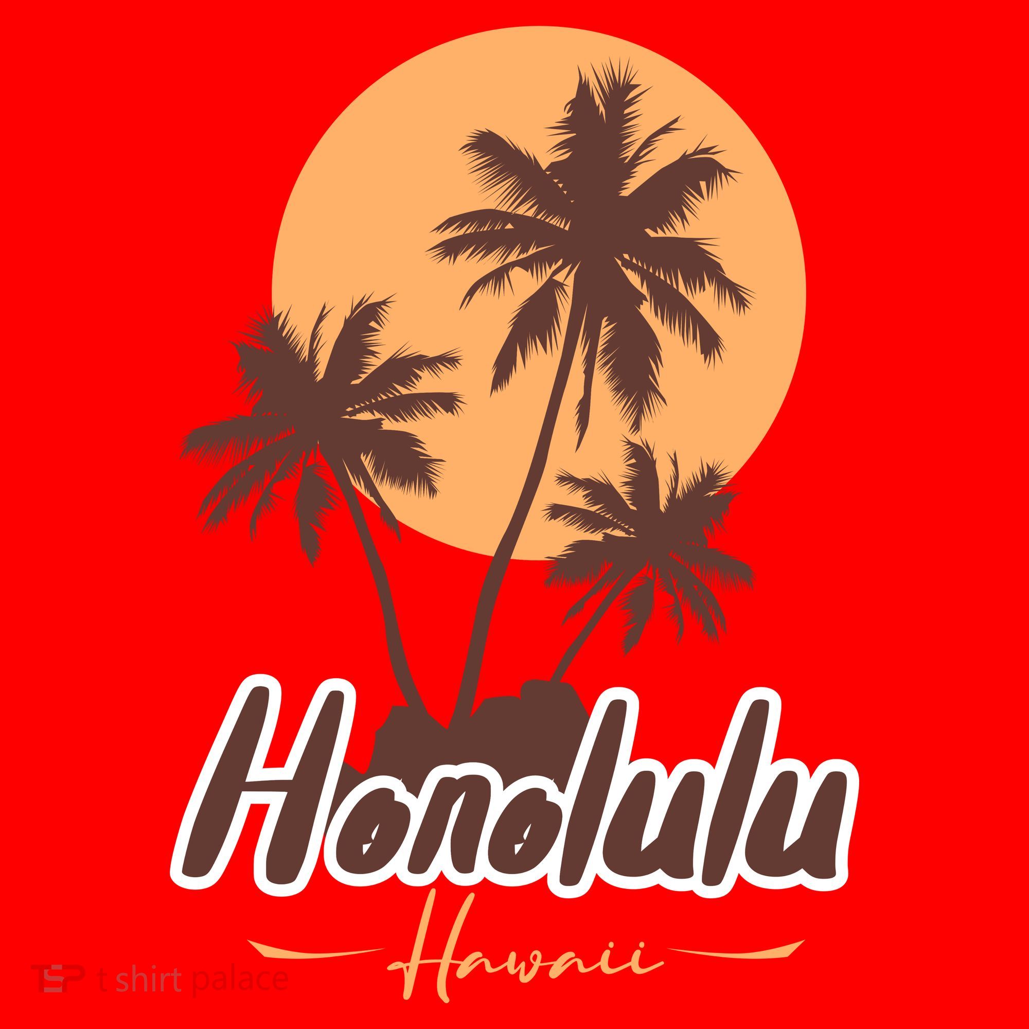 Honolulu Hawaii Sunset Santa Hat