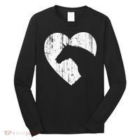 Horse Heart Silhouette For Cowgirl Equestrian Graphic Print Gift Long Sleeve Shirt thumb 0
