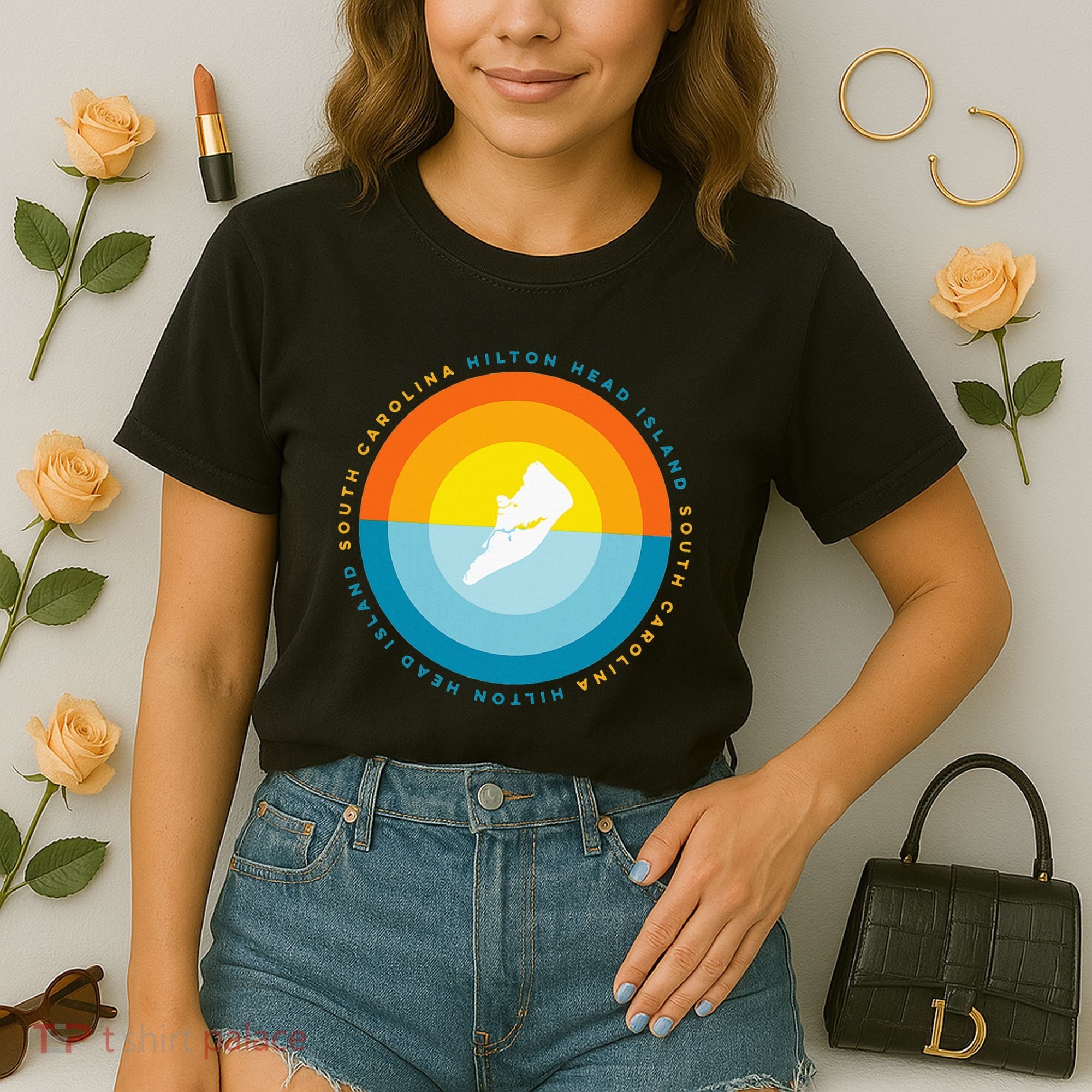 Hilton Head South Carolina Sunset Comfort Colors Boxy T-Shirt