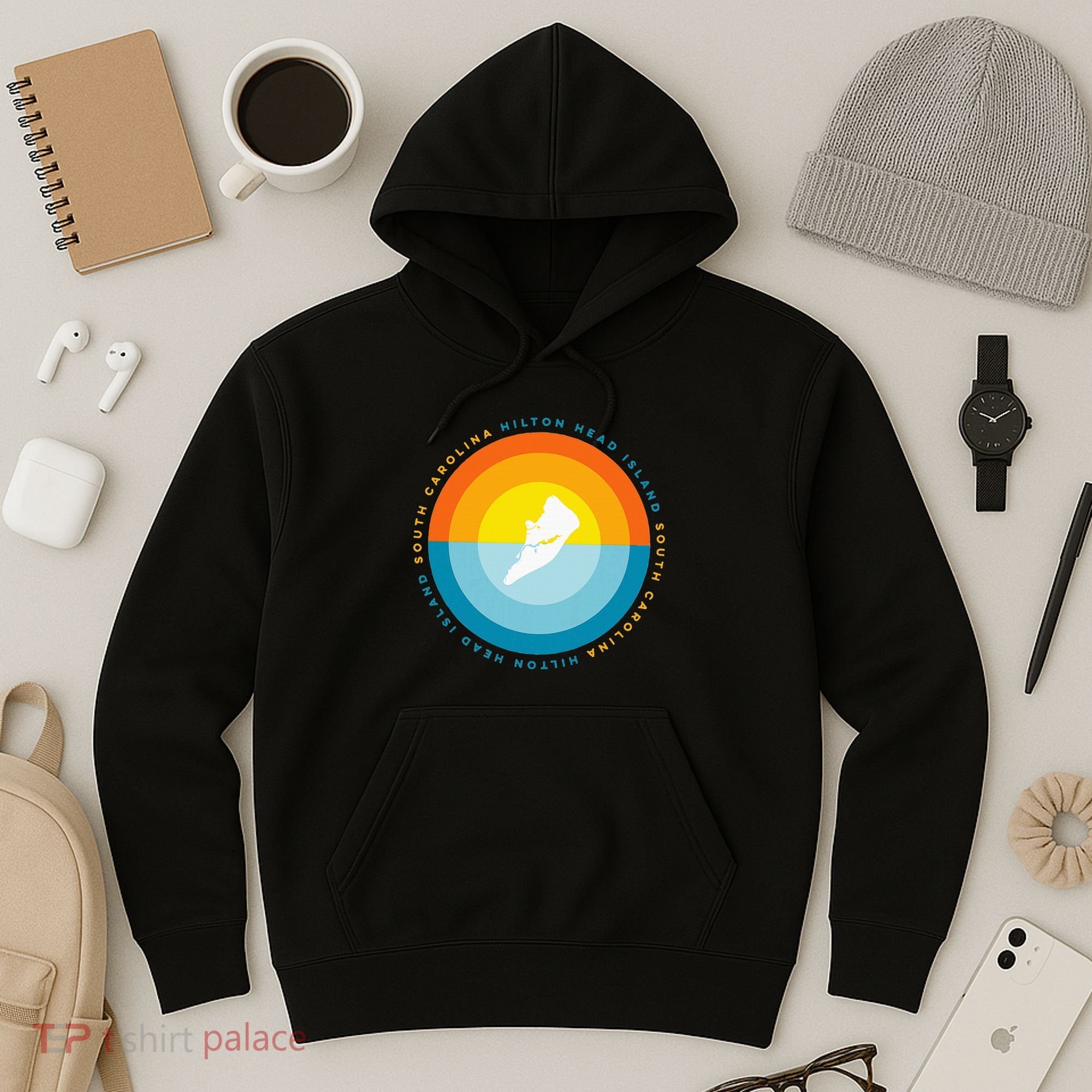 Hilton Head South Carolina Sunset Hoodie
