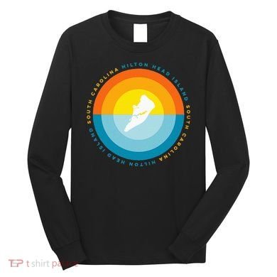 Hilton Head South Carolina Sunset Long Sleeve Shirt