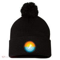 Hilton Head South Carolina Sunset Pom Pom 12in Knit Beanie thumb 0