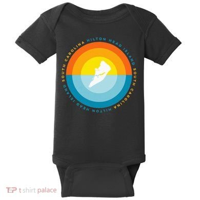 Hilton Head South Carolina Sunset Baby Bodysuit
