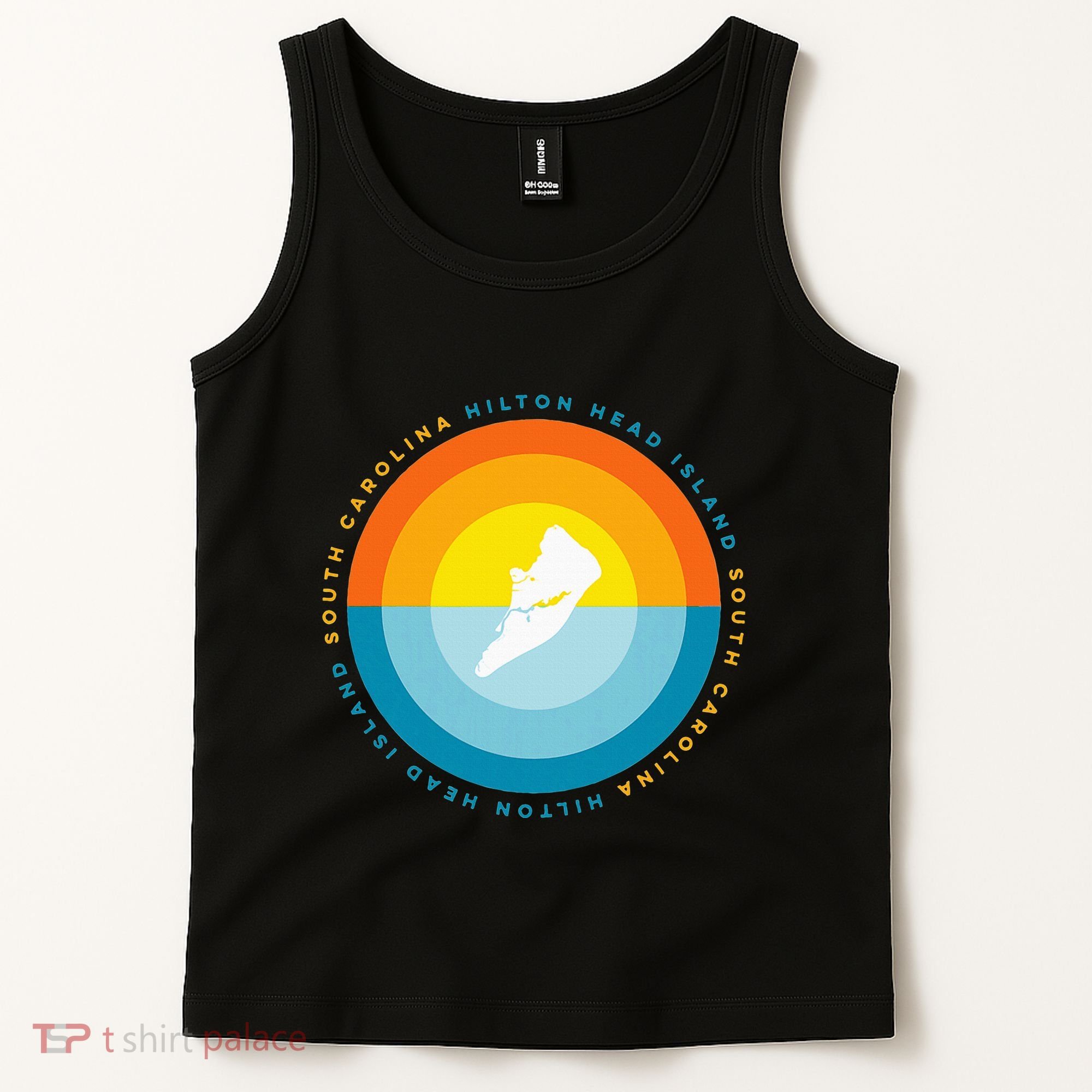 Hilton Head South Carolina Sunset Tank Top