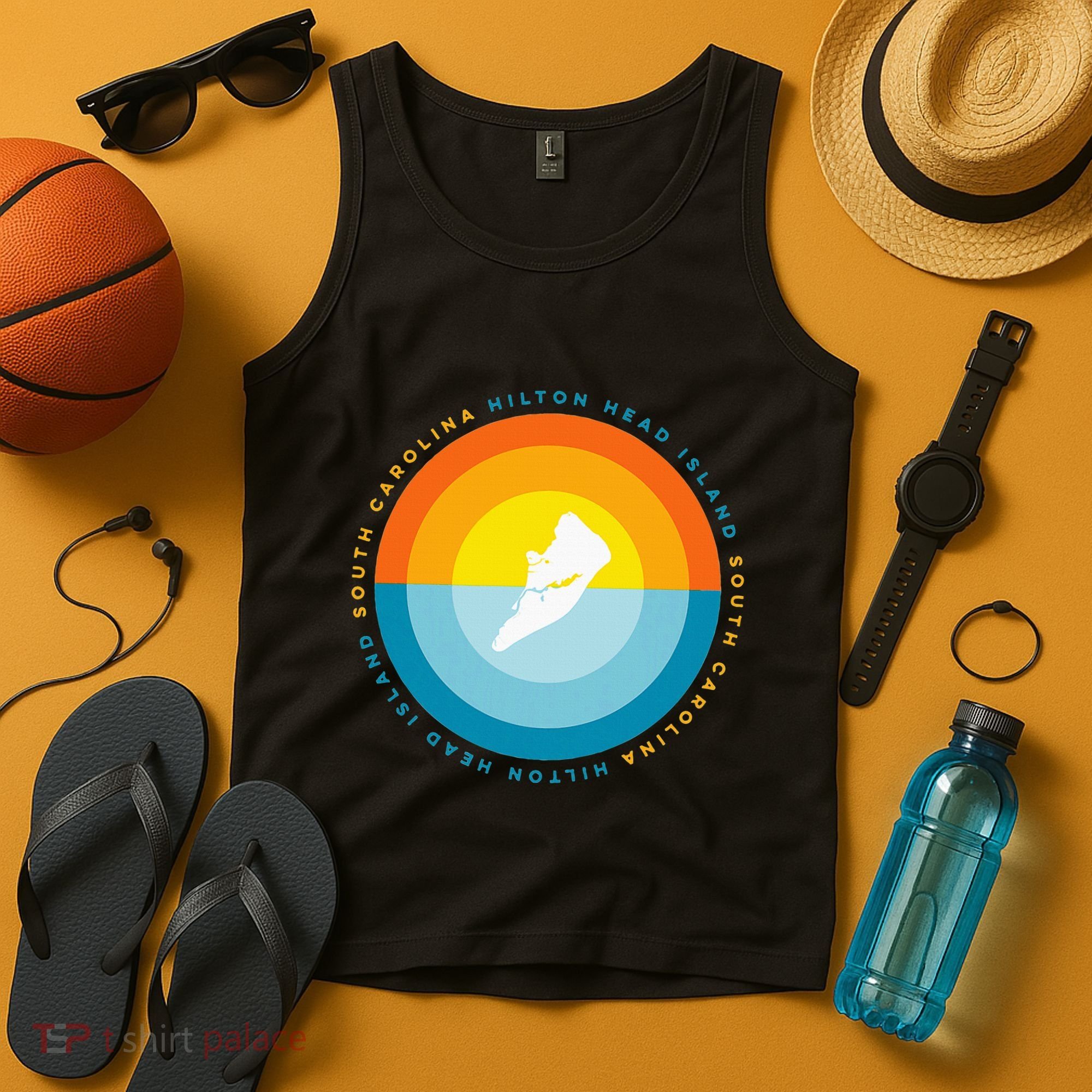Hilton Head South Carolina Sunset Tank Top