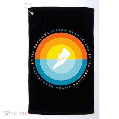 Hilton Head South Carolina Sunset Golf Towel