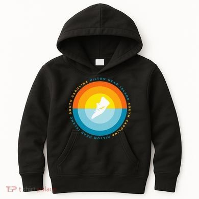 Hilton Head South Carolina Sunset Kids Hoodie