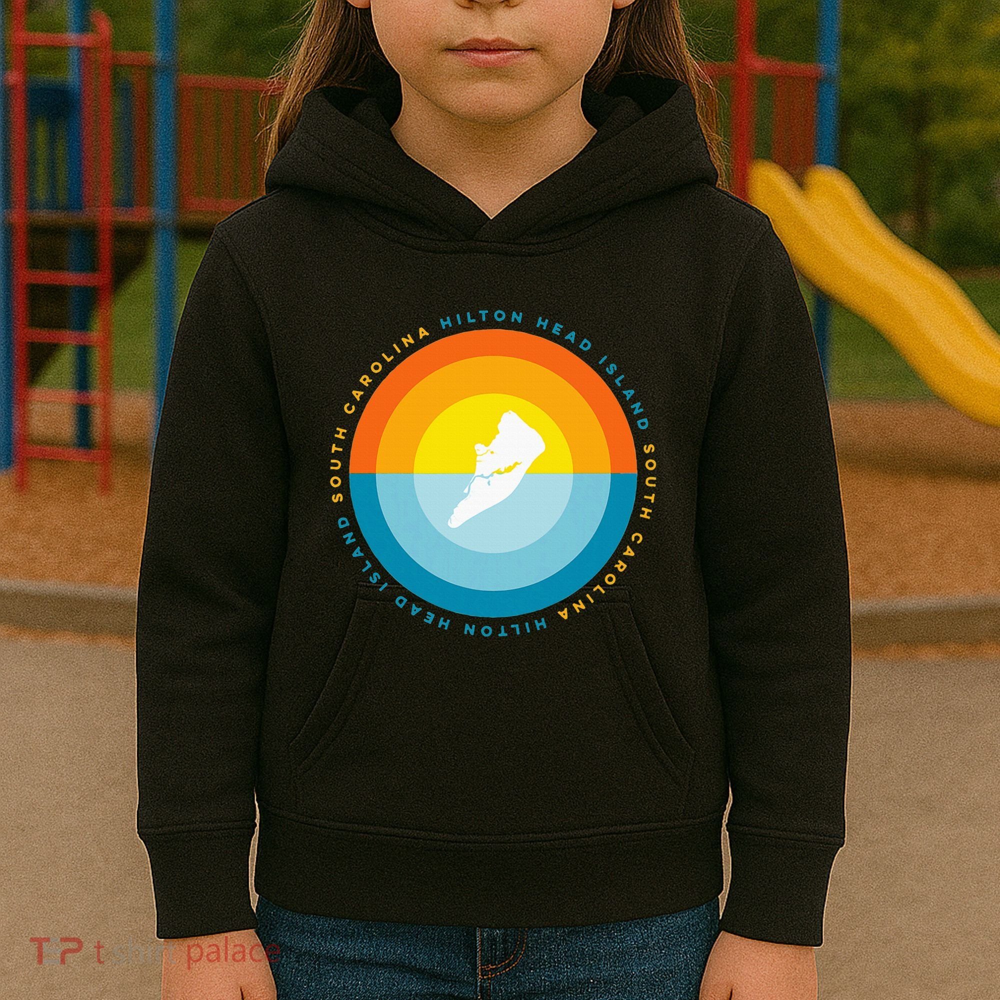 Hilton Head South Carolina Sunset Kids Hoodie