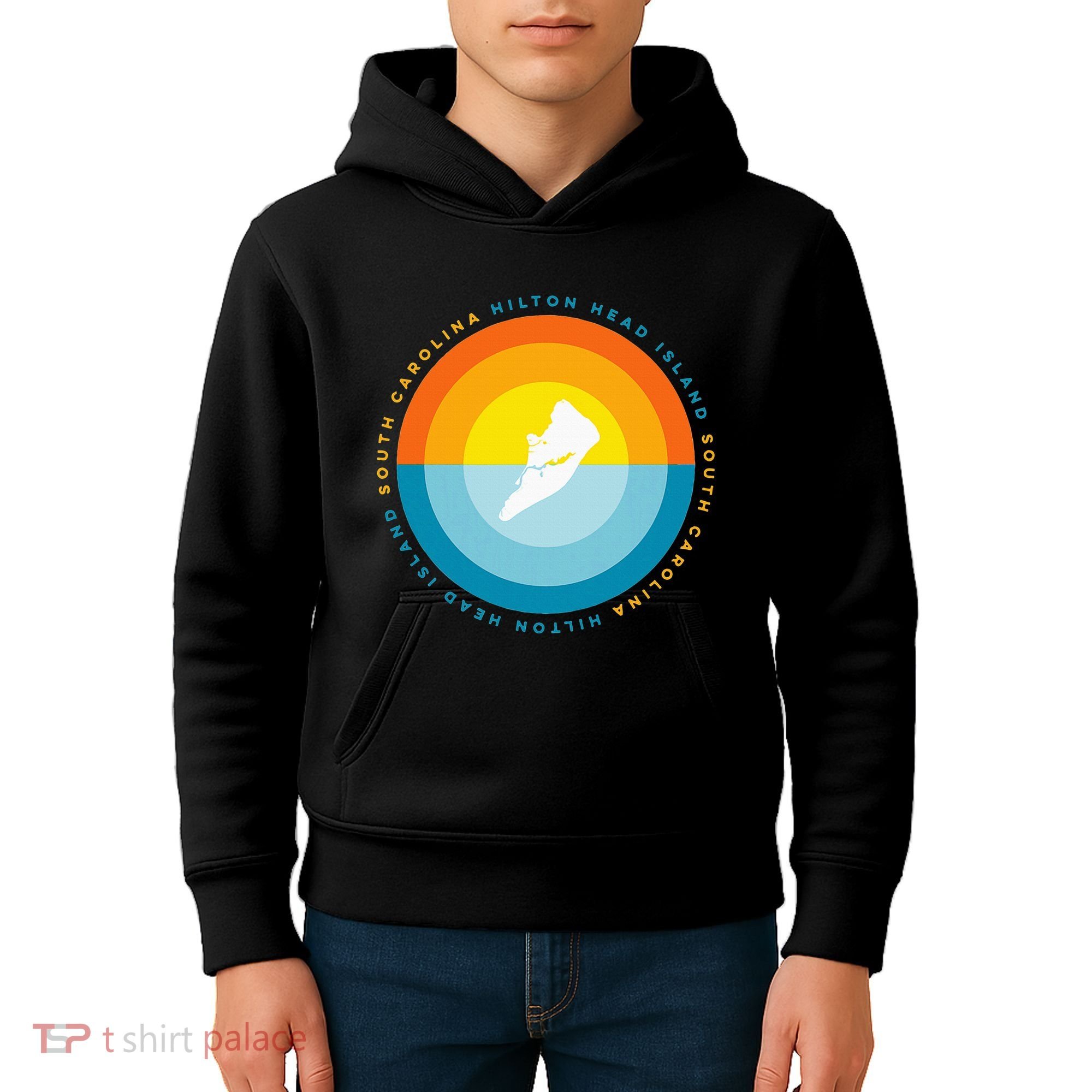 Hilton Head South Carolina Sunset Kids Hoodie