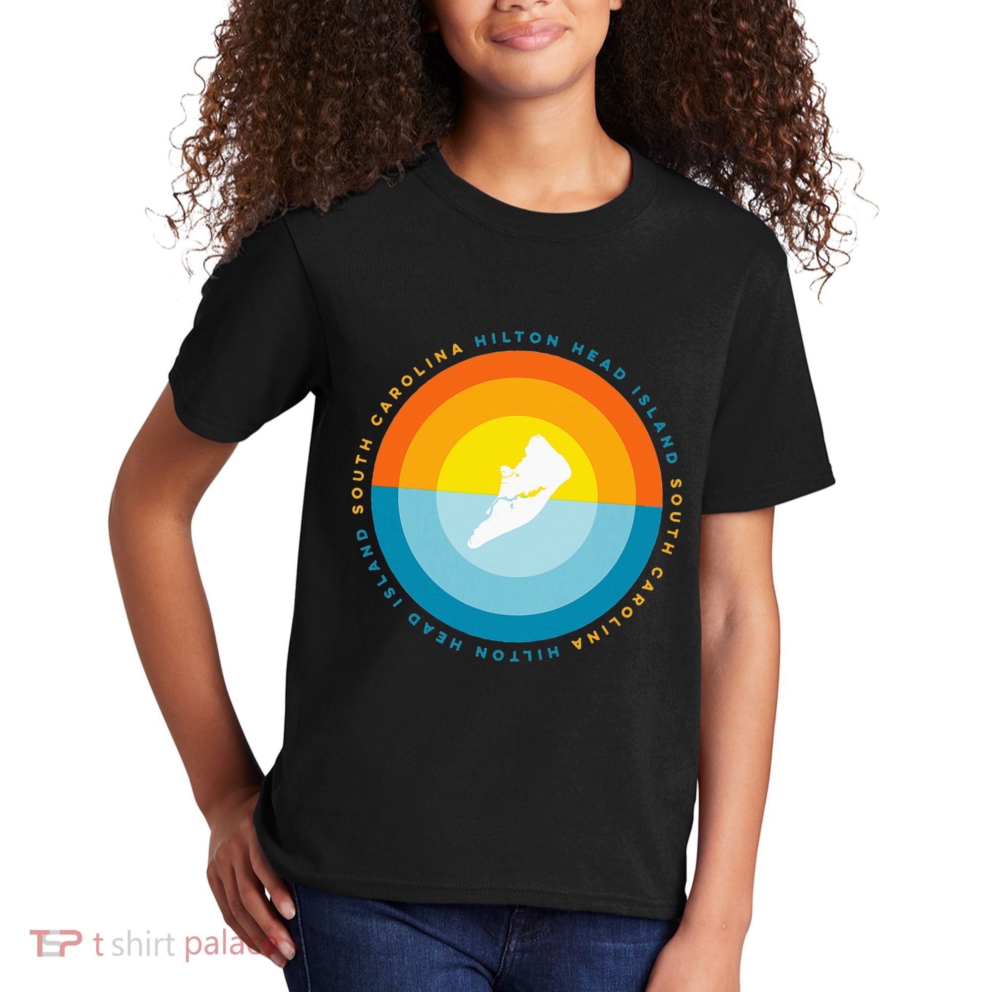 Hilton Head South Carolina Sunset Kids T-Shirt
