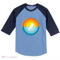 Hilton Head South Carolina Sunset Raglan Baseball Sleeve Shirt thumb 0