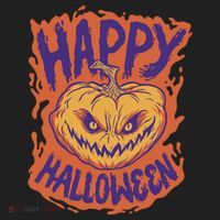 Happy Halloween Spooky Pumpkin Women's Sweatshirt thumb 2