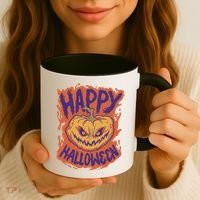 Happy Halloween Spooky Pumpkin Coffee Mug thumb 3