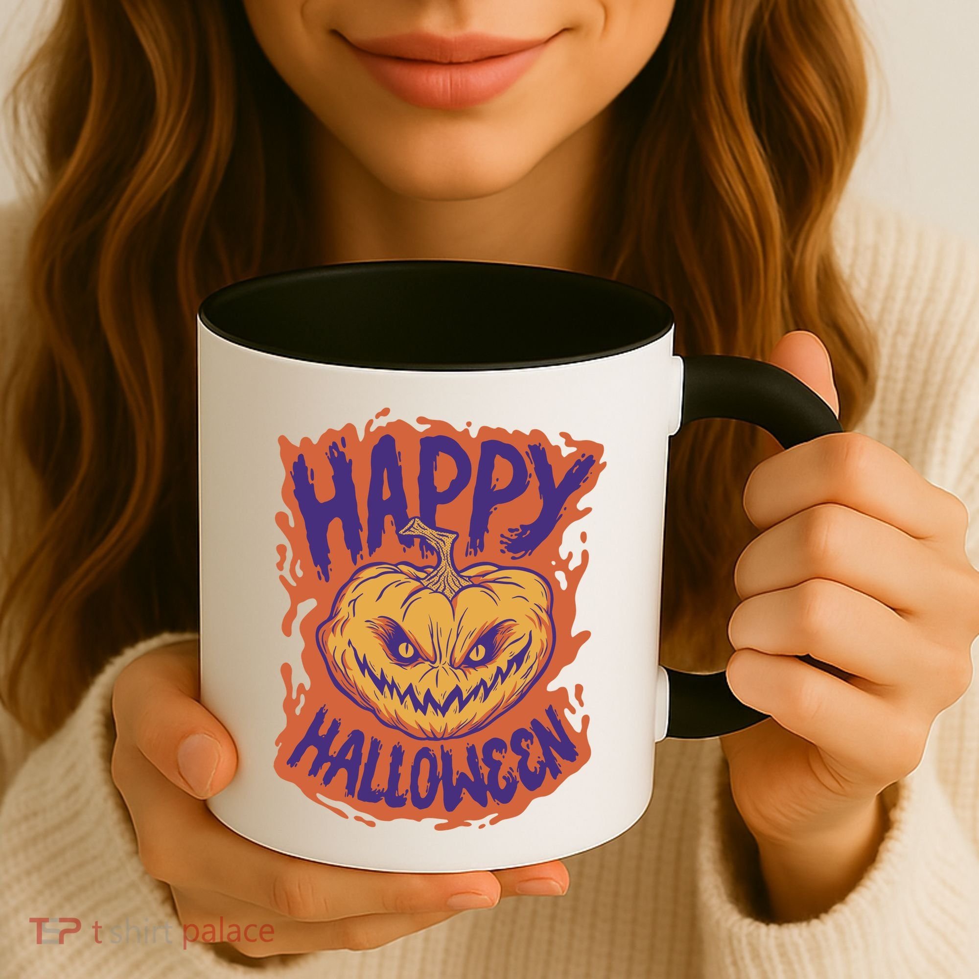 Happy Halloween Spooky Pumpkin Coffee Mug