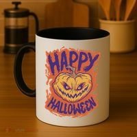 Happy Halloween Spooky Pumpkin Coffee Mug thumb 4