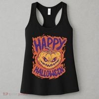 Happy Halloween Spooky Pumpkin Women's Tank Top thumb 3