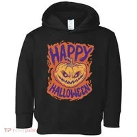 Happy Halloween Spooky Pumpkin Toddler Hoodie thumb 0