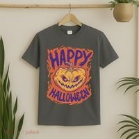 Happy Halloween Spooky Pumpkin T-Shirt thumb 2