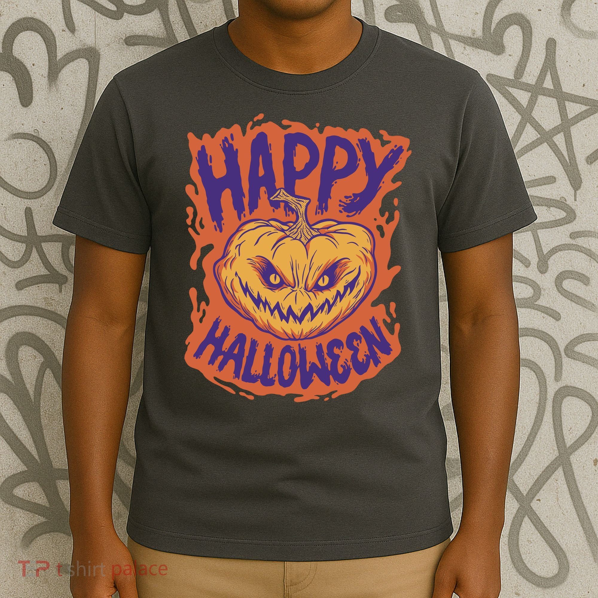 Happy Halloween Spooky Pumpkin T-Shirt