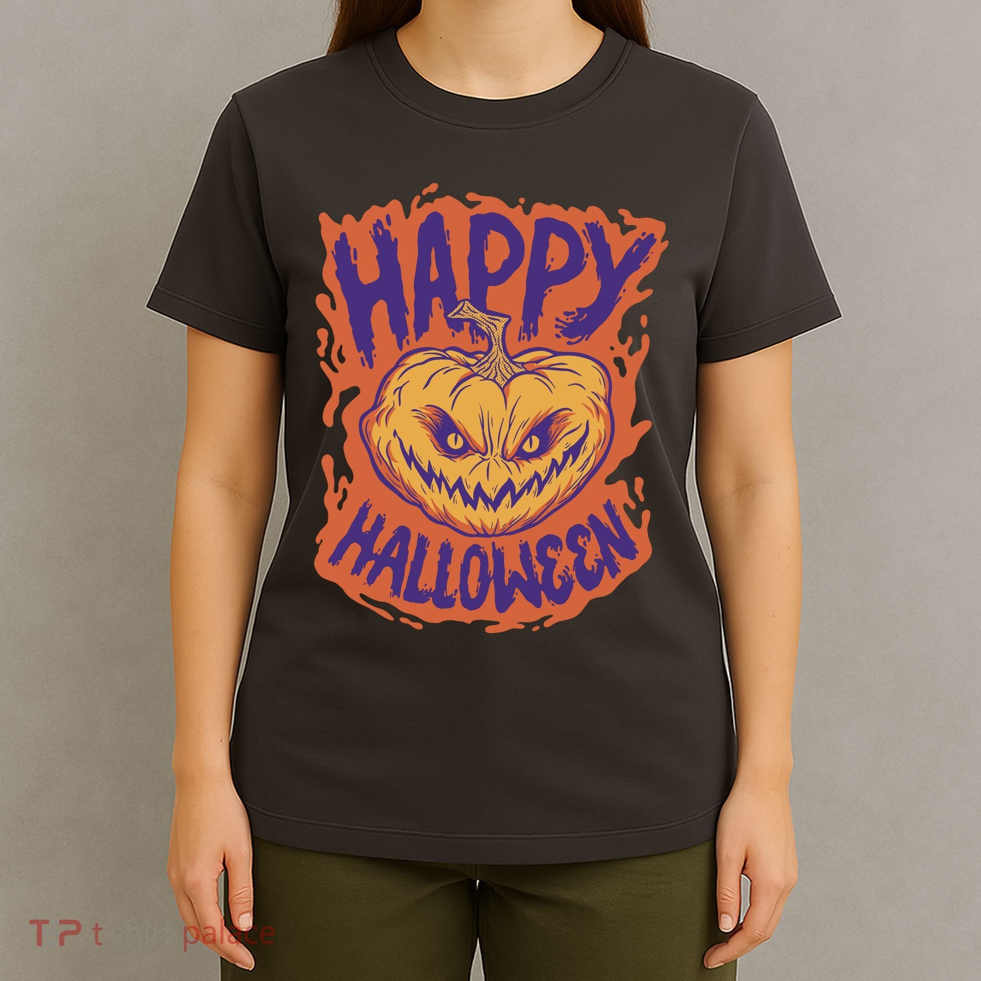 Happy Halloween Spooky Pumpkin T-Shirt