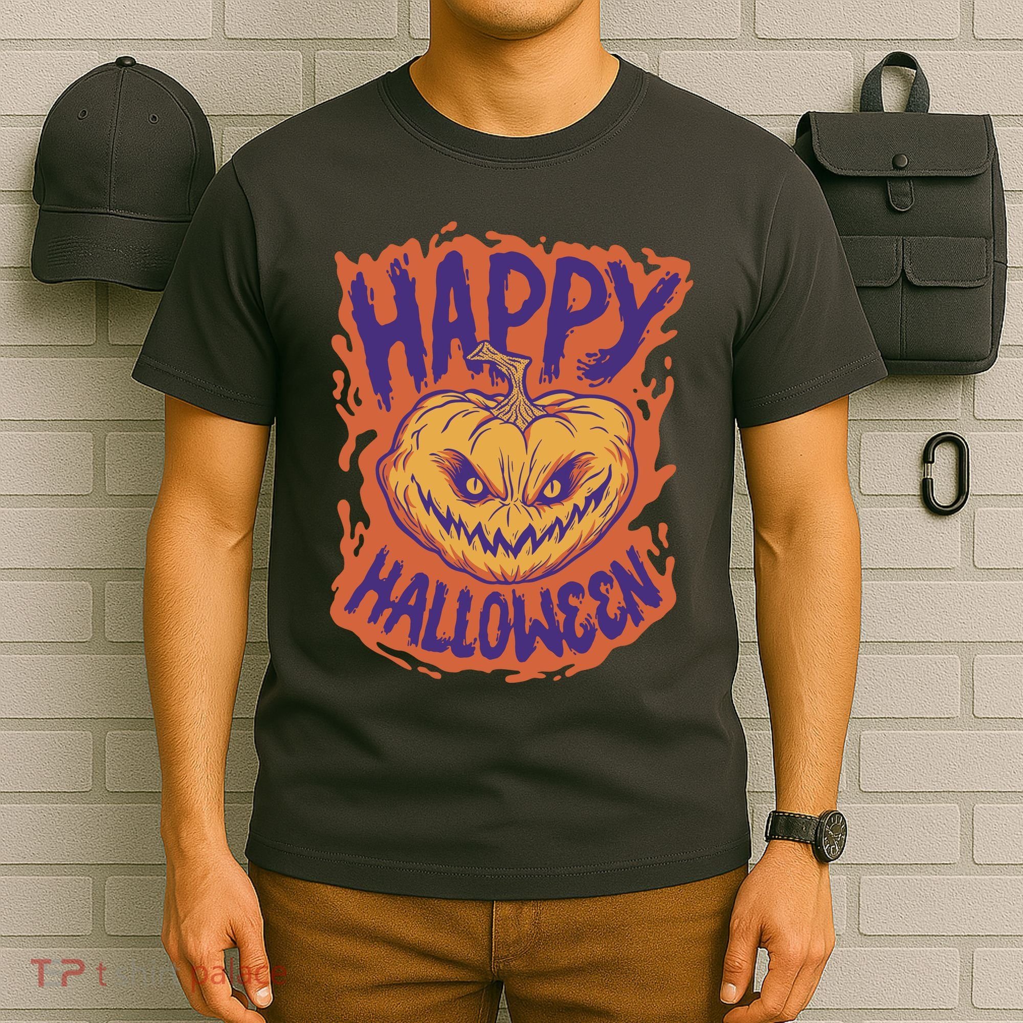 Happy Halloween Spooky Pumpkin T-Shirt