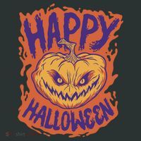 Happy Halloween Spooky Pumpkin Backpack thumb 2