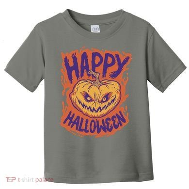 Happy Halloween Spooky Pumpkin Toddler T-Shirt