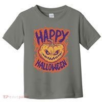 Happy Halloween Spooky Pumpkin Toddler T-Shirt thumb 0