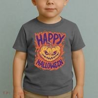 Happy Halloween Spooky Pumpkin Toddler T-Shirt thumb 2