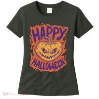 Happy Halloween Spooky Pumpkin Women's T-Shirt thumb 0