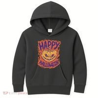 Happy Halloween Spooky Pumpkin Kids Hoodie thumb 0