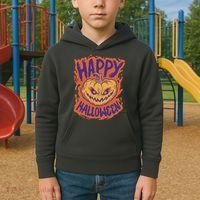 Happy Halloween Spooky Pumpkin Kids Hoodie thumb 2