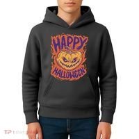 Happy Halloween Spooky Pumpkin Kids Hoodie thumb 4
