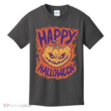 Happy Halloween Spooky Pumpkin Kids T-Shirt