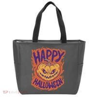 Happy Halloween Spooky Pumpkin Tote Bag thumb 0