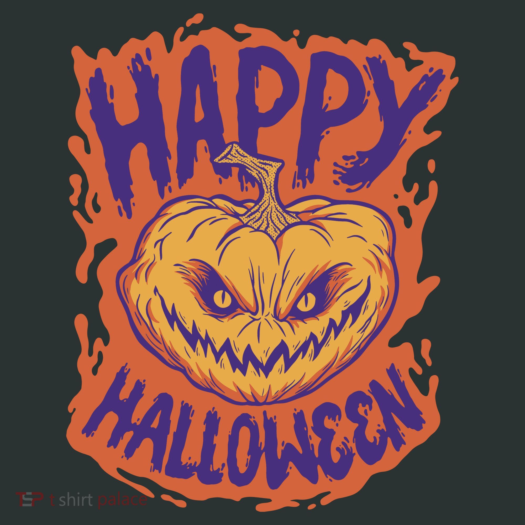 Happy Halloween Spooky Pumpkin Tote Bag