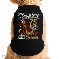 High Heels Stepping Into My 75th Birthday Present 75 and Fabulous Doggie Tank thumb 0