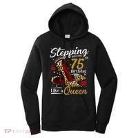 High Heels Stepping Into My 75th Birthday Present 75 and Fabulous Women's Hoodie thumb 0