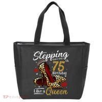 High Heels Stepping Into My 75th Birthday Present 75 and Fabulous Tote Bag thumb 0