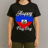 Haiti Heritage Since 1804 Proud Zoe Happy Haitian Flag Day T-Shirt thumb 4