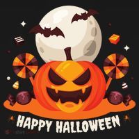 Happy Halloween Spooky Pumpkin Candy Bucket Hat thumb 4