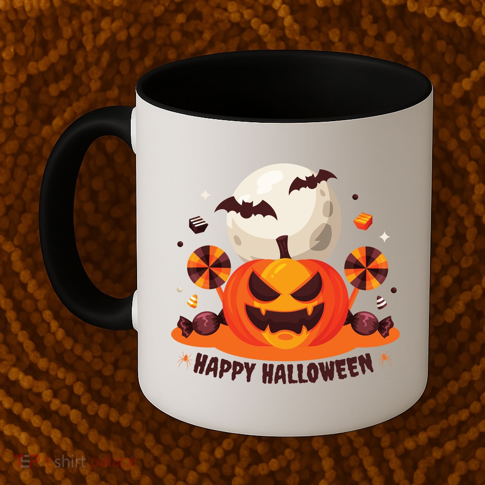 Happy Halloween Spooky Pumpkin Candy Coffee Mug
