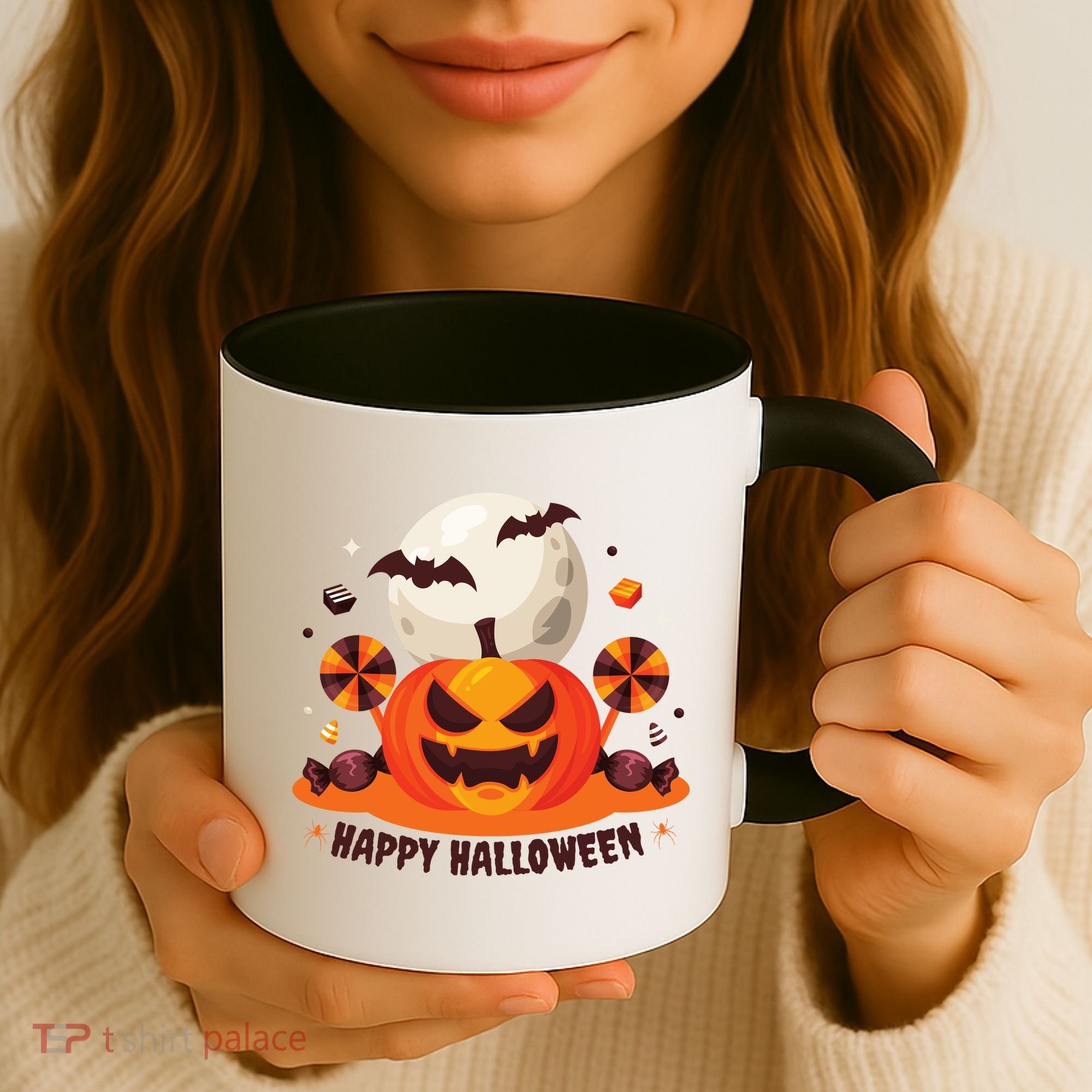 Happy Halloween Spooky Pumpkin Candy Coffee Mug