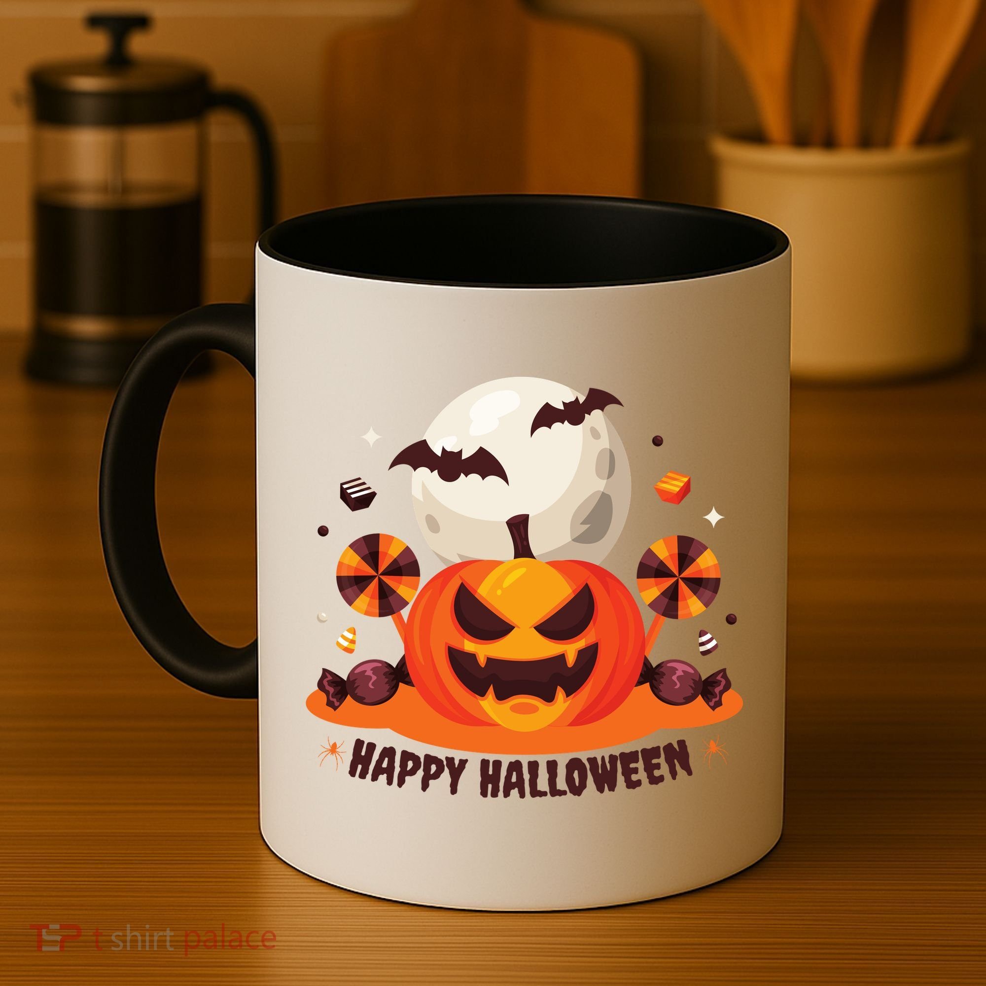 Happy Halloween Spooky Pumpkin Candy Coffee Mug