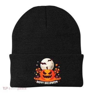 Happy Halloween Spooky Pumpkin Candy Beanie