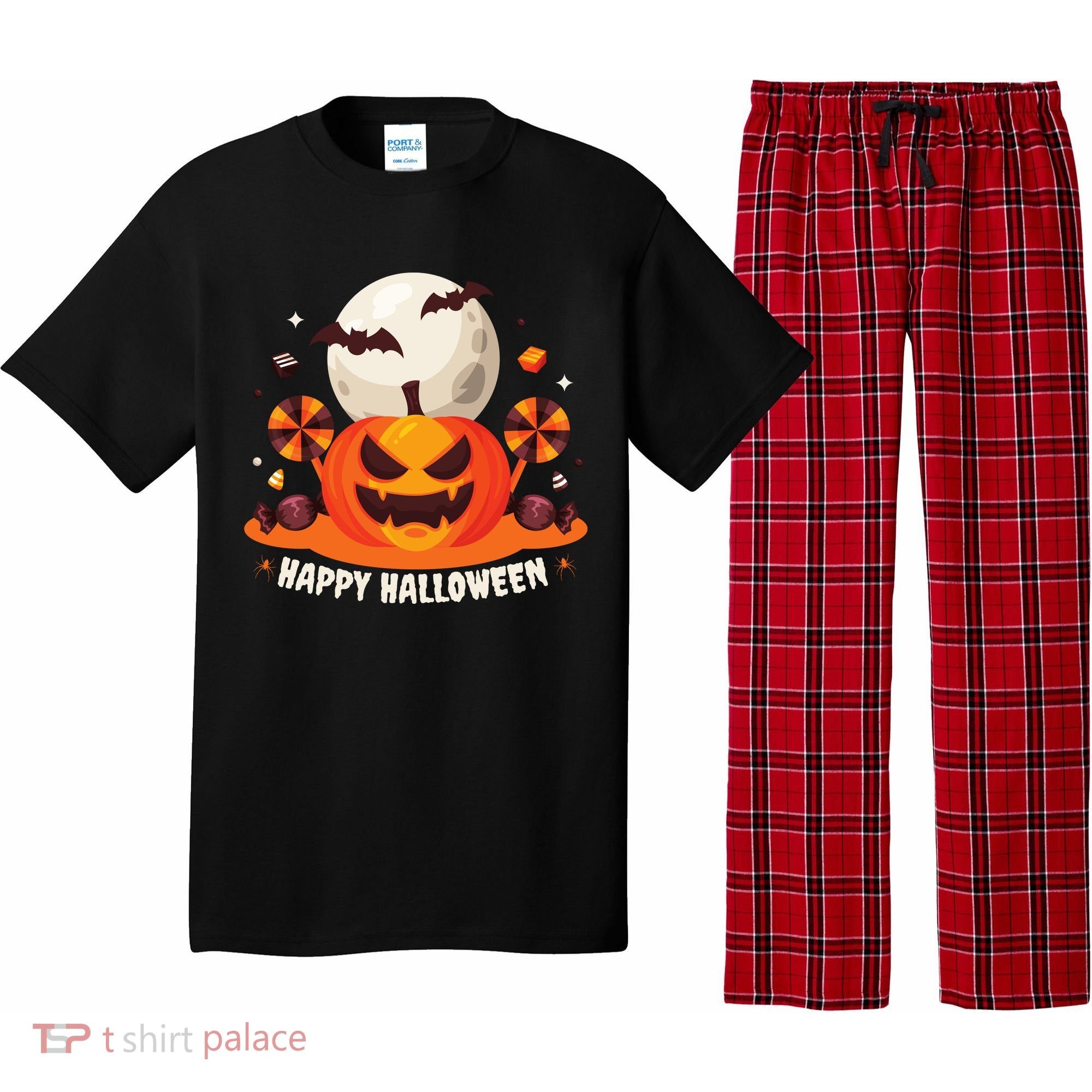 Happy Halloween Spooky Pumpkin Candy Pajama Set