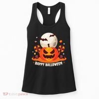 Happy Halloween Spooky Pumpkin Candy Women's Tank Top thumb 0