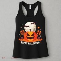 Happy Halloween Spooky Pumpkin Candy Women's Tank Top thumb 3