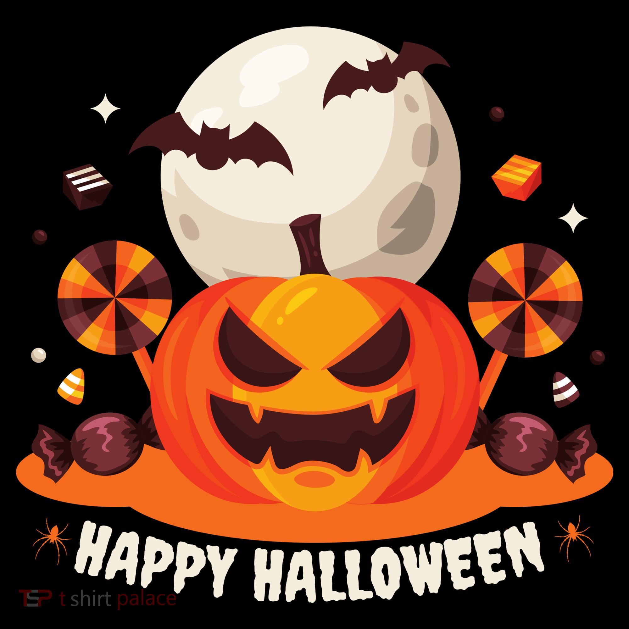 Happy Halloween Spooky Pumpkin Candy Women's Tank Top